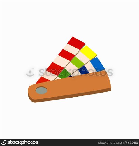 Color guide icon in cartoon style on a white background. Color guide icon in cartoon style