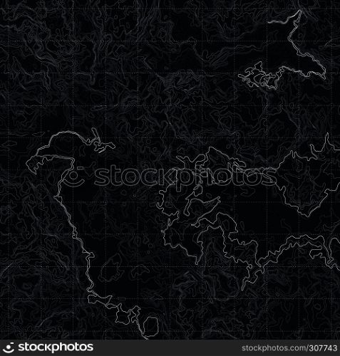 Color map with line contour for hiking. Geographic topographic vector illustration. Topography terrain map for hiking. Color map with line contour for hiking. Geographic topographic vector illustration