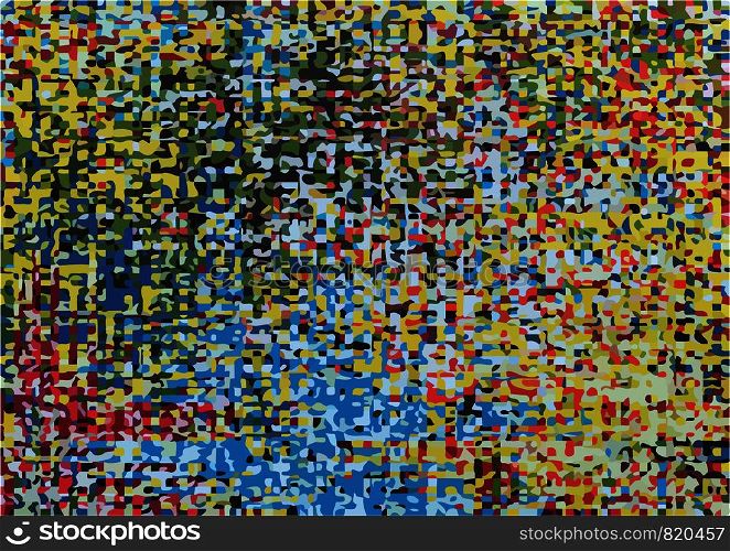 Color mosaic. Abstract color background for design and decoration. Random colors. Ideal for textiles, packaging, paper printing, simple backgrounds and textures.