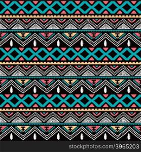 color native ethnic seamless pattern. color native ethnic seamless pattern theme vector art illustration