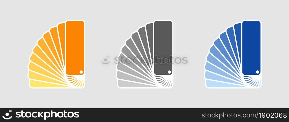 Color palette icons. Color palette with shades of colors. Vector illustration