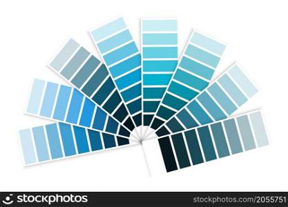 Color palette of blue scale. House interior art. Design template. Hand drawing swatch. Vector illustration. Stock image. EPS 10.. Color palette of blue scale. House interior art. Design template. Hand drawing swatch. Vector illustration. Stock image.