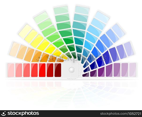color palette vector illustration isolated on white background