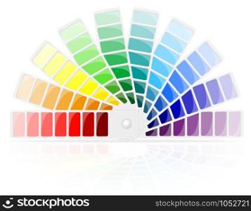 color palette vector illustration isolated on white background