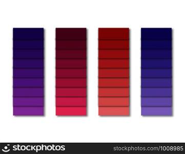color palette with shade in the style of flat. color palette with shade in style of flat