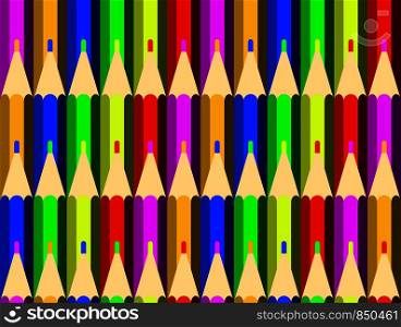 Color pencils background. Seamless pattern. Concept drawing, creativity school. Color pencils background. Seamless pattern. Drawing, creativity, school