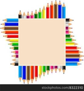 Color Pencils Set Vector Illustration