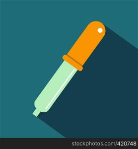 Color picker pipette icon. Flat illustration of color picker pipette vector icon for web. Color picker pipette icon, flat style