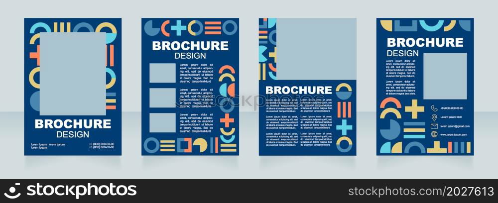 Color psychology seminar blank brochure layout design. Hues understanding. Vertical poster template set with empty copy space for text. Premade corporate reports collection. Editable flyer paper pages. Color psychology seminar blank brochure layout design