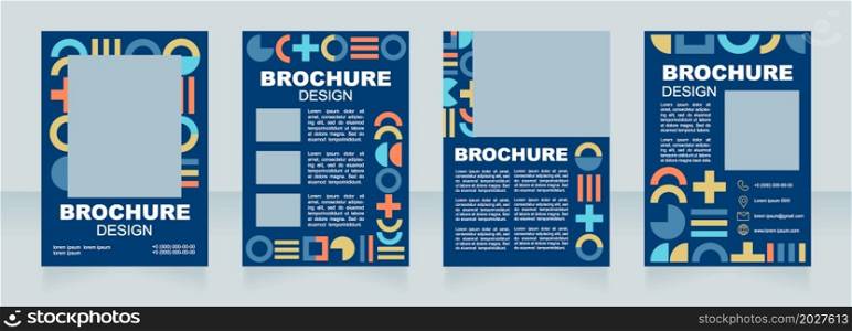 Color psychology seminar blank brochure layout design. Hues understanding. Vertical poster template set with empty copy space for text. Premade corporate reports collection. Editable flyer paper pages. Color psychology seminar blank brochure layout design