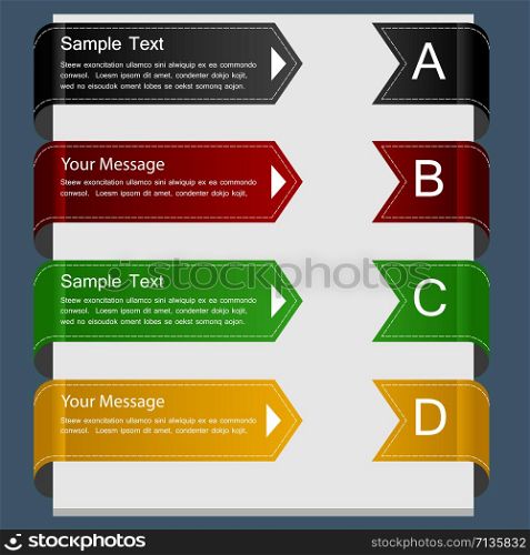 color ribbon design template