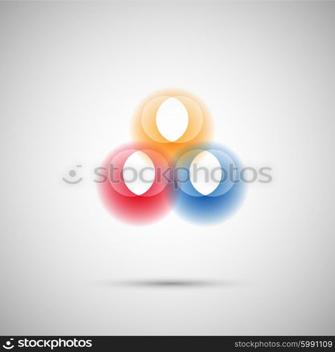 Color round abstract forms eps10.. Color round abstract forms eps10