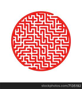 Color round maze. Game for kids and adults. Puzzle for children. Labyrinth conundrum. Flat vector illustration isolated on white background. Color round maze. Game for kids and adults. Puzzle for children. Labyrinth conundrum. Flat vector illustration isolated on white background.