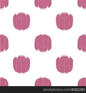 Color seamless pattern with spring fashion clothes on white background for wallpaper design. Template design. Vector flat illustration.