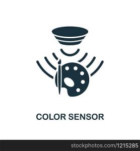 Color Sensor icon. Monochrome style design from sensors collection. UX and UI. Pixel perfect color sensor icon. For web design, apps, software, printing usage.. Color Sensor icon. Monochrome style design from sensors icon collection. UI and UX. Pixel perfect color sensor icon. For web design, apps, software, print usage.
