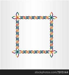 color square decorative birthday frame design box colorful brochure wallper