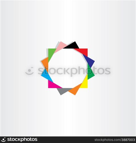color star with triangles background
