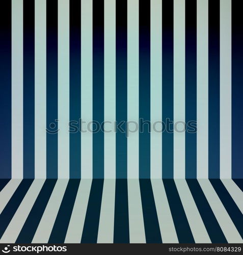 Color stripes background, room interior. Vector illustration