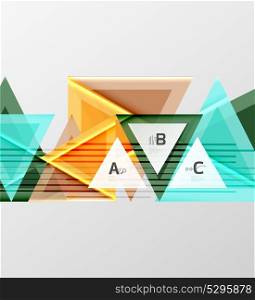 Color triangles background design. Color triangles background, modern geometric abstract background