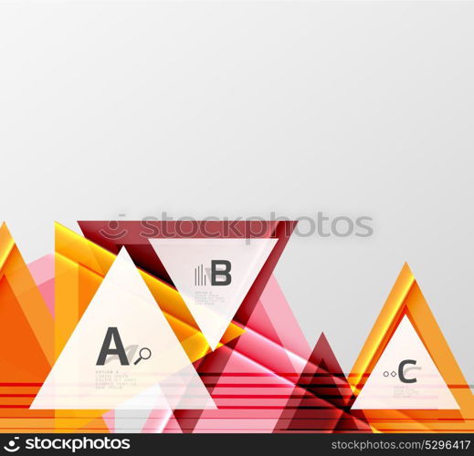 Color triangles background design. Color triangles background, modern geometric abstract background