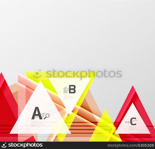 Color triangles background design. Color triangles background, modern geometric abstract background