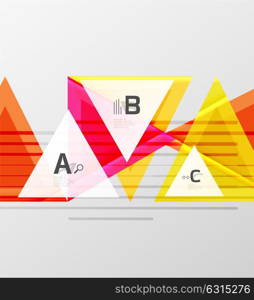 Color triangles background design. Color triangles background, modern geometric abstract background