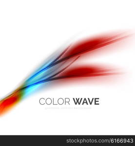 Color wave vector element. Color wave vector design element