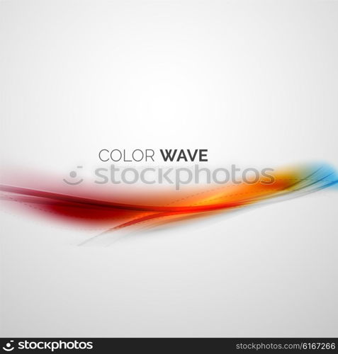 Color wave vector element. Color wave vector design element