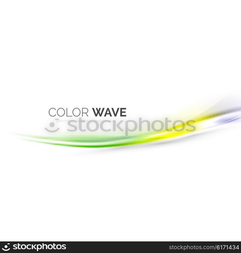 Color wave vector element. Color wave vector design element