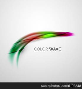 Color wave vector element. Color wave vector design element