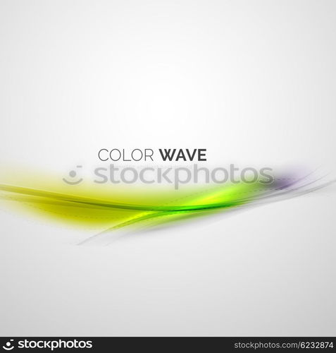 Color wave vector element. Color wave vector design element