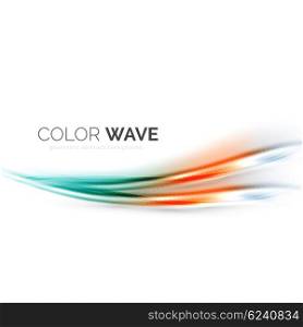 Color wave vector element. Color wave vector design element