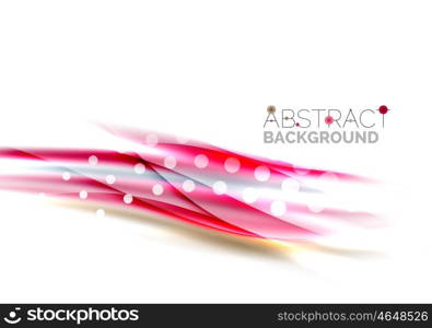 Color wavy lines with light shiny effects. Abstract background template. Color wavy lines with light shiny effects. Abstract background template with blank space