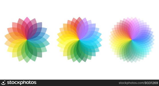 Color wheel with the transition to white in the middle. stock image. EPS 10.. Color wheel with the transition to white in the middle. stock image.