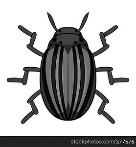 Colorado beetle icon. Cartoon illustration of colorado beetle vector icon for web. Colorado beetle icon, cartoon style