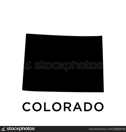 Colorado map icon design trendy