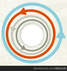 Colored arrows vector