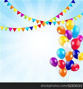 Colored Balloons Background, Vector Illustration. EPS 10. Colored Balloons Background, Vector Illustration.