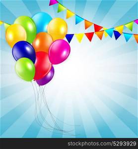 Colored Balloons Background, Vector Illustration. EPS 10. Colored Balloons Background, Vector Illustration.