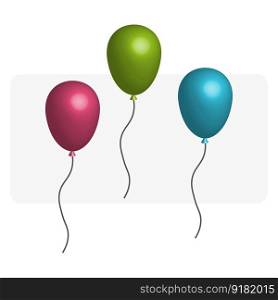 Colored balloons, great design for any purposes. Happy birthday. Vector illustration. EPS 10.. Colored balloons, great design for any purposes. Happy birthday. Vector illustration.