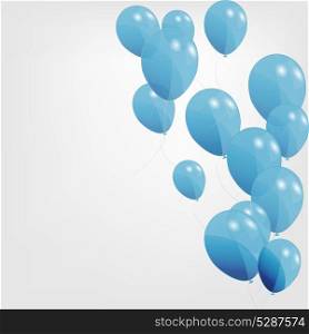 colored balloons, vector illustration. EPS 10 .