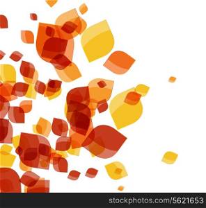 Colored Beautiful Autumn Background Vector Illustration. EPS10