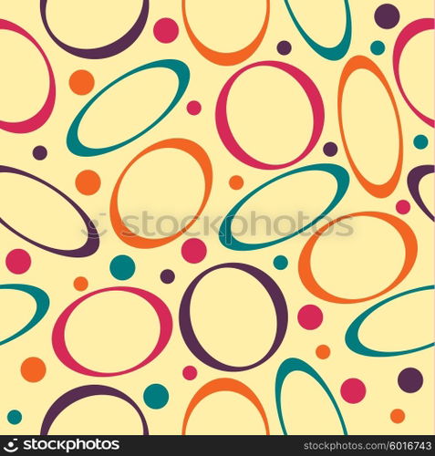 Colored circle seamless pattern