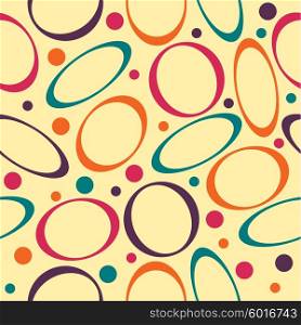 Colored circle seamless pattern