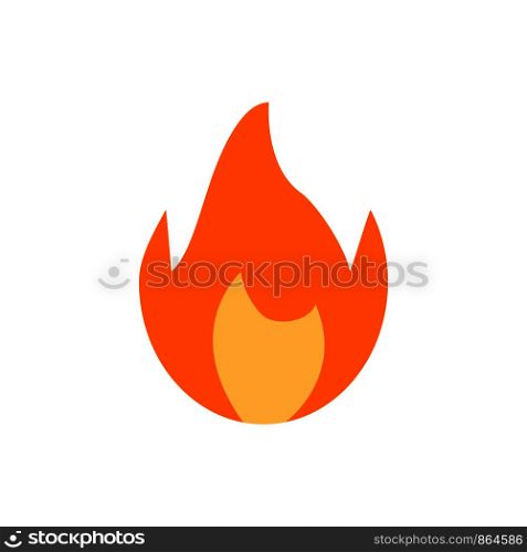 Colored fire icon isolated flame design. Burn emoji. Abstract design element. EPS 10. Colored fire icon isolated flame design. Burn emoji. Abstract design element.