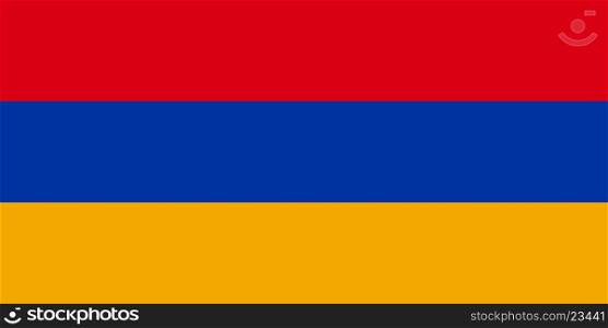 Colored flag of Armenia