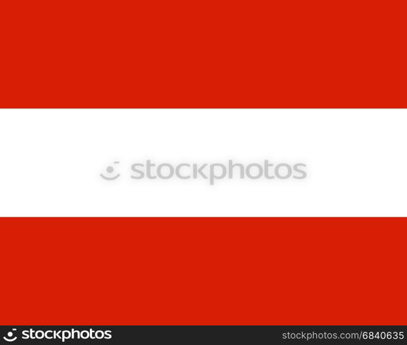 Colored flag of Austria