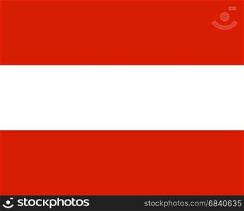 Colored flag of Austria