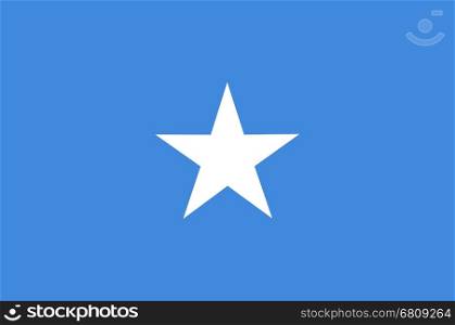 Colored flag of Somalia
