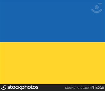Colored flag of Ukraine